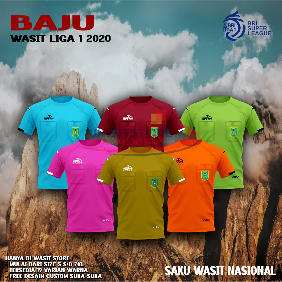 BAJU TUGAS WASIT LIGA 1 - MD: 2020 (SAKU WASTI NASIONAL)