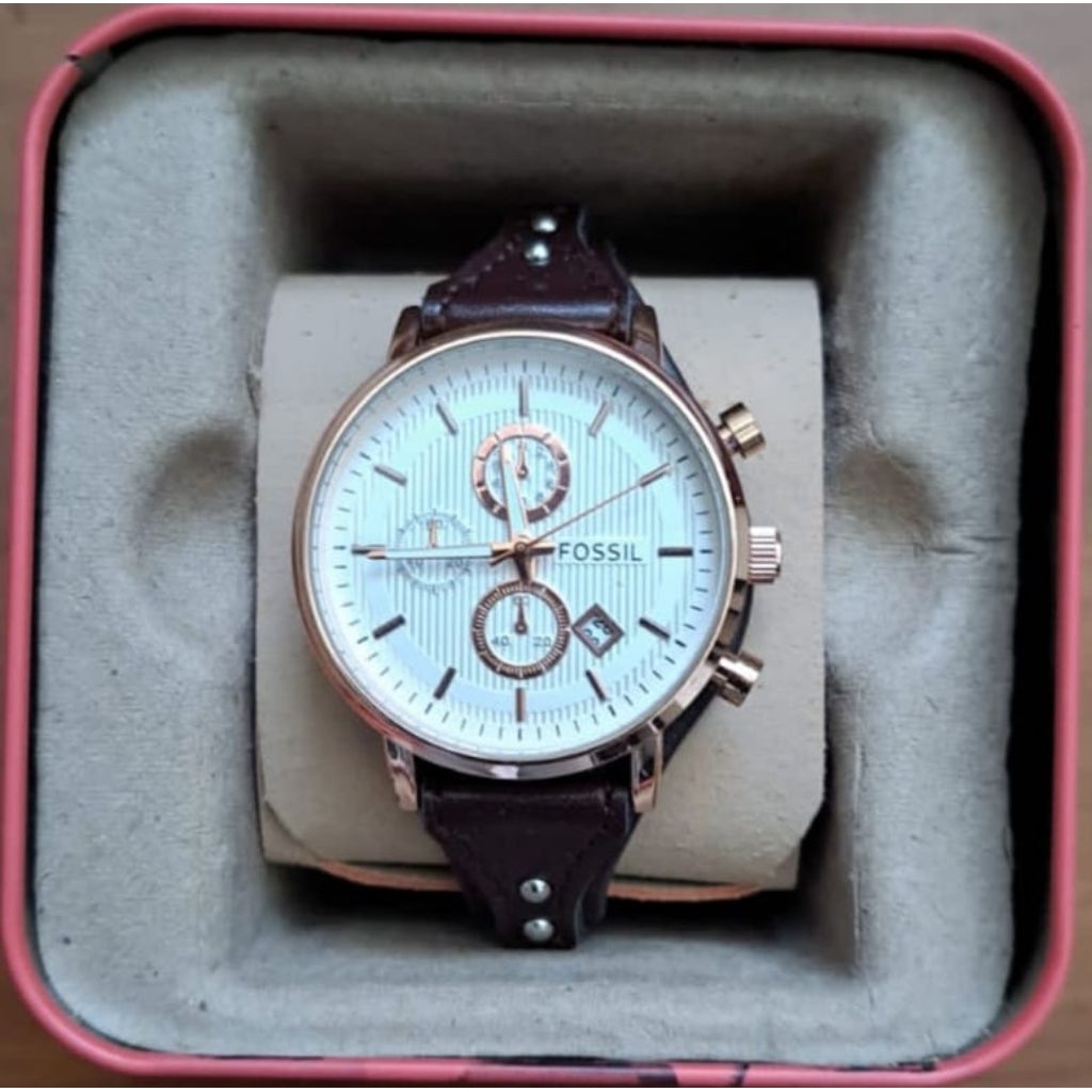 PL FOSSIL Woman Jam Tangan Fossil Kulit