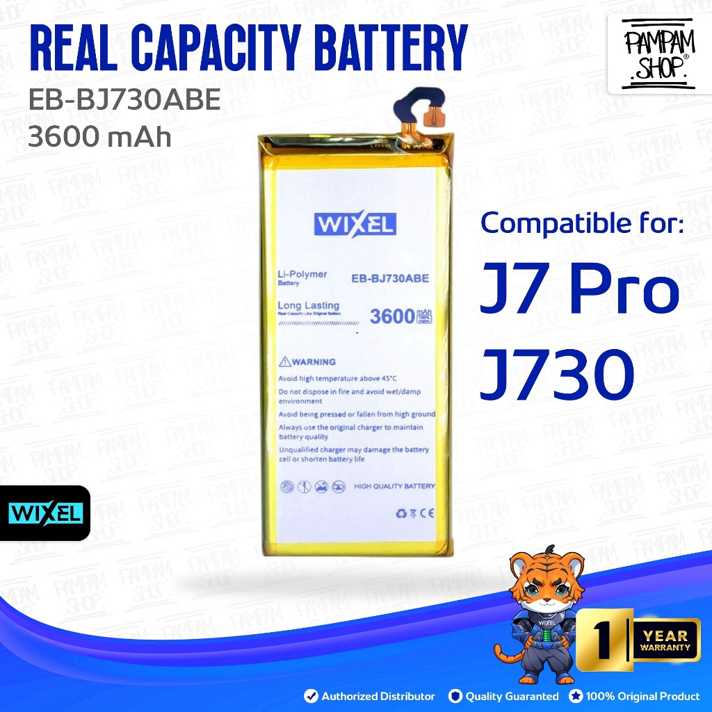 WIXEL Baterai EB-BJ730ABE Samsung Galaxy J7 PRO 2017 J730 Double Power Original Batre Batrai Battery