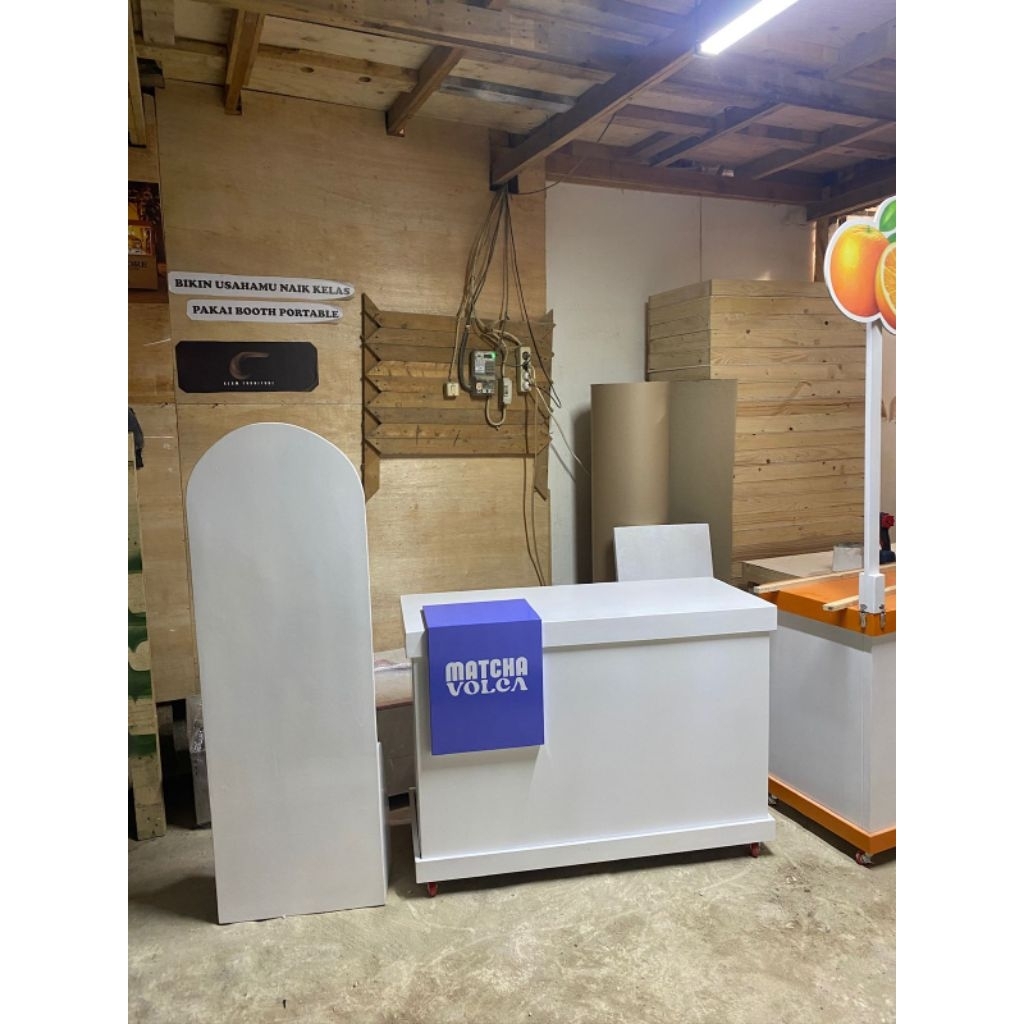 booth portable custom tanpa tiang