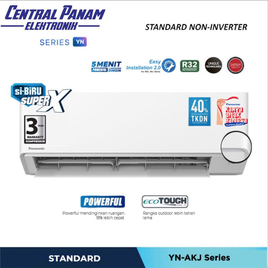 PANASONIC AC Split 1PK YN9AKJ UNIT ONLY Central Panam Elektronik
