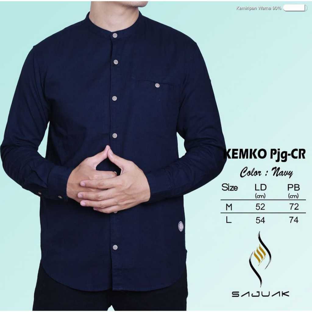 SAJUAK Baju Koko Pria Lengan Panjang || Kemeja Koko Panjang || Baju Koko Pria || Baju Muslim Pria