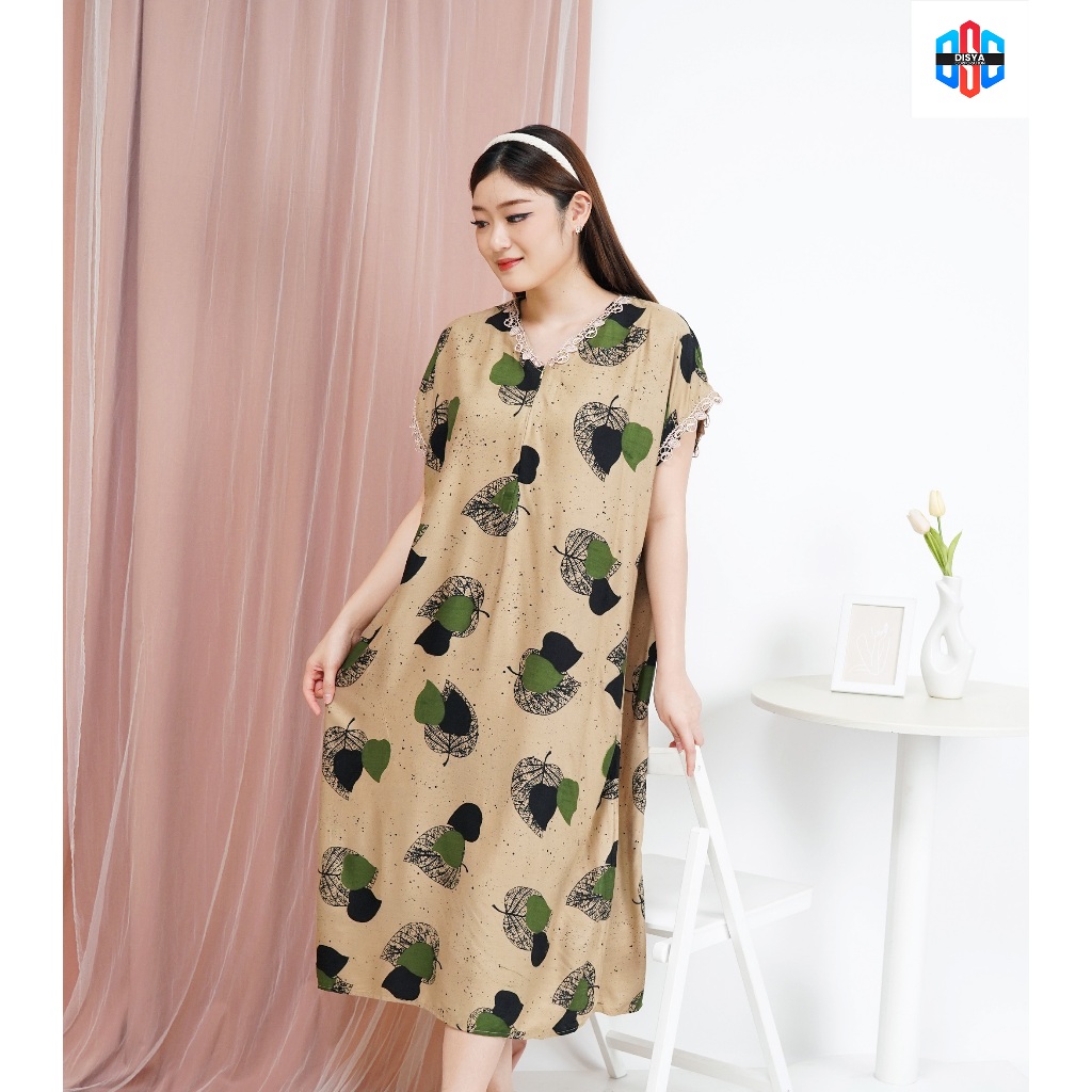 Daster Rayon jumbo busui kekinian ld 110 - 130