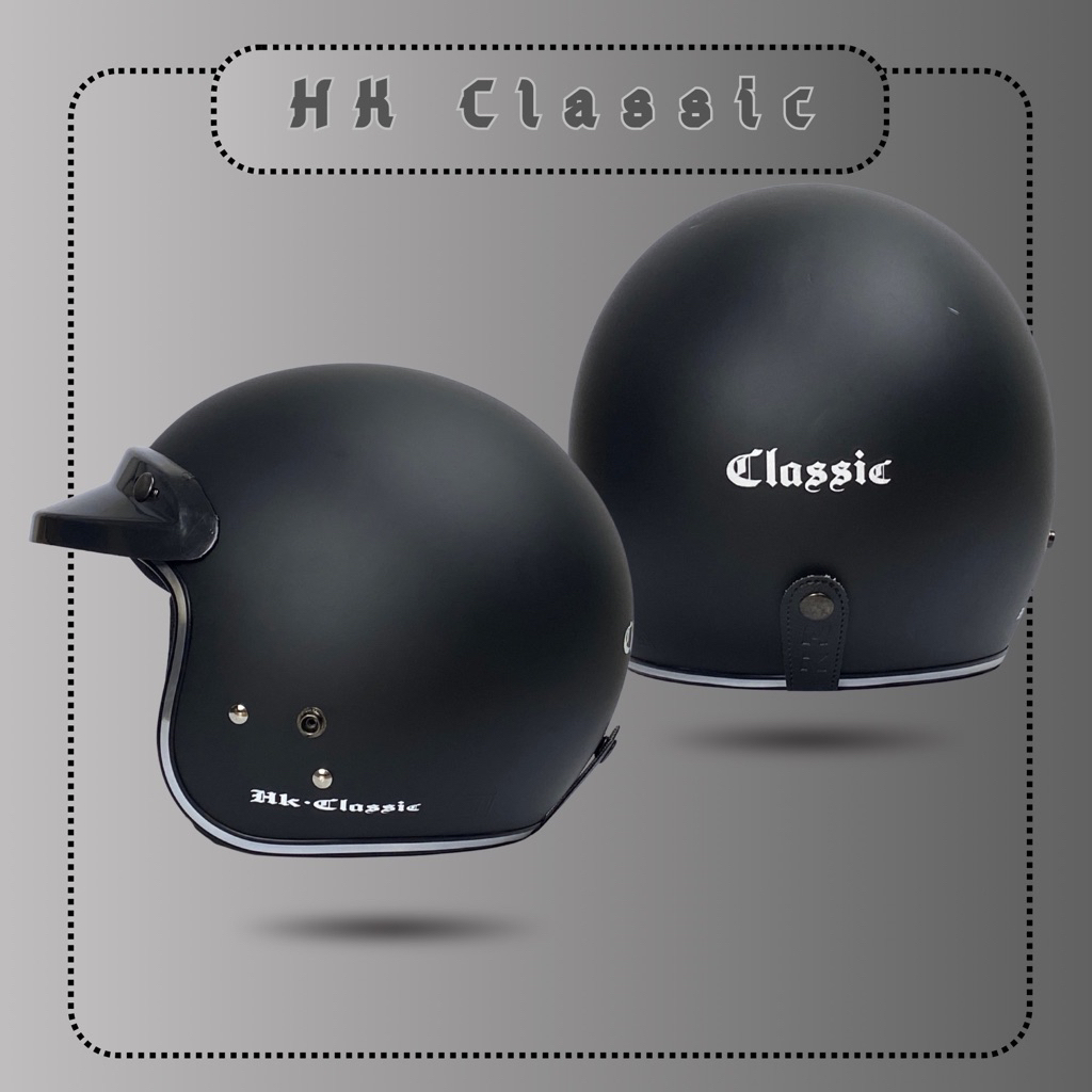 Bogo helm classic pet list krom/ helm bogo classic retro/bogo classic original dewasa