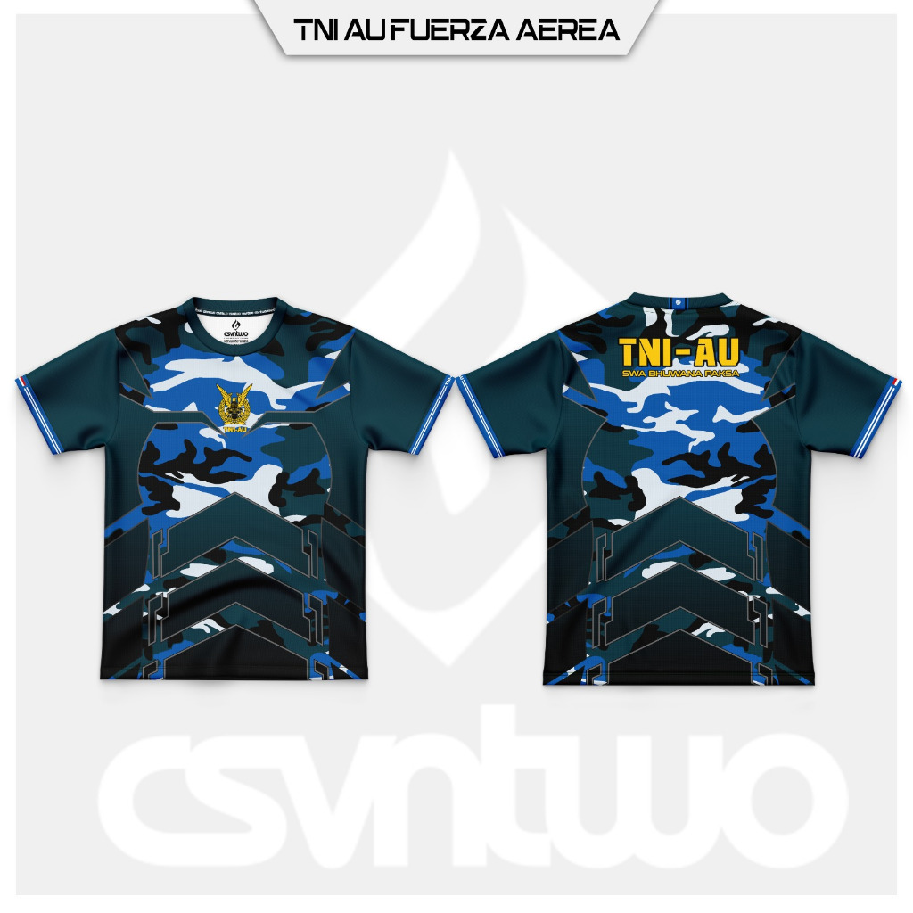 KAOS JERSEY TNI AU FUERZA AEREA TERBARU FULLPRINT