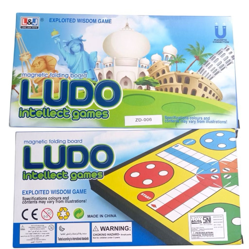 Mainan Ludo Magnet Premium Board Game Ludo Magnet/Ludo 006 - Ukuran 24x24cm - Toys