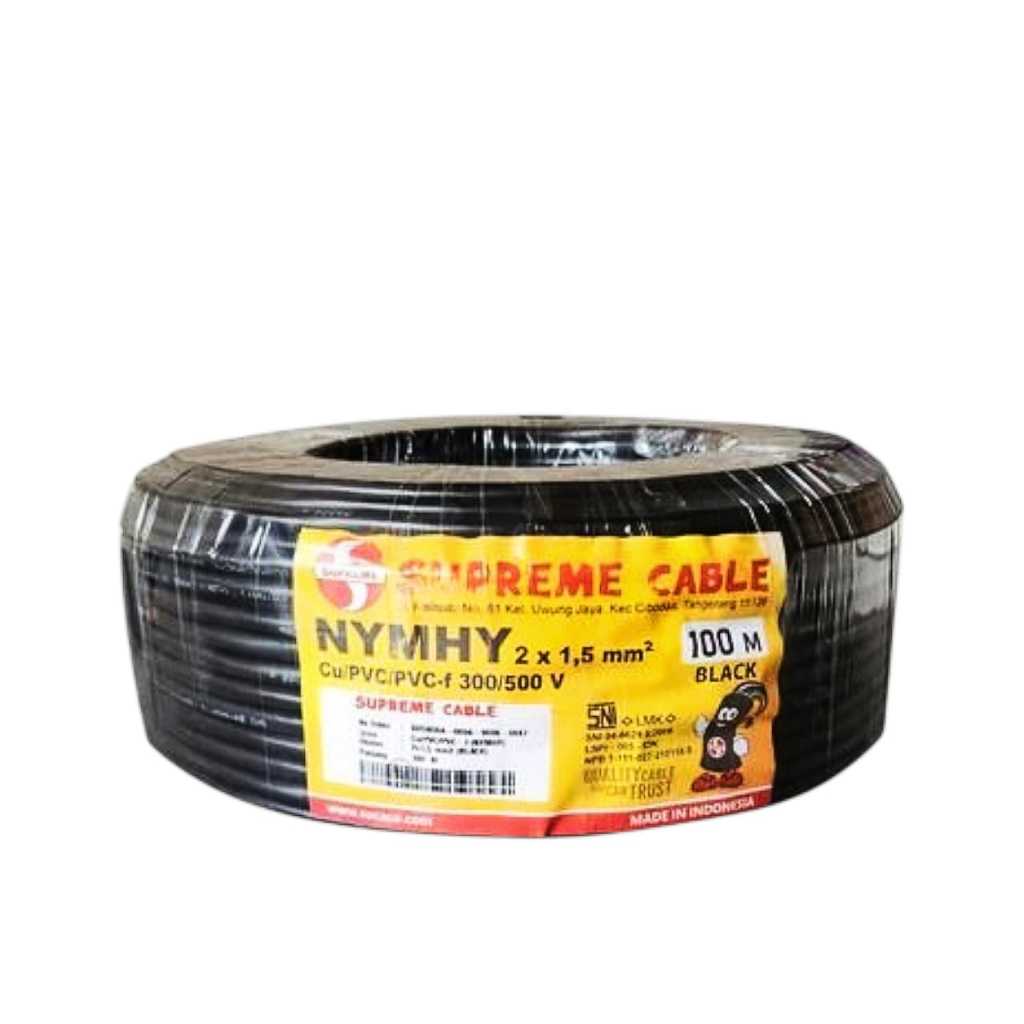 Supreme Kabel Serabut NYMHY 2x1.5 Per Meter