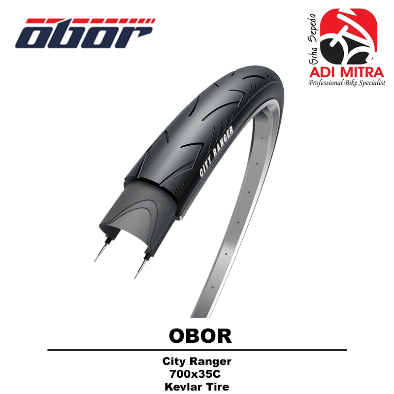 Obor City Ranger 700X35 Kevlar Ban luar Sepeda