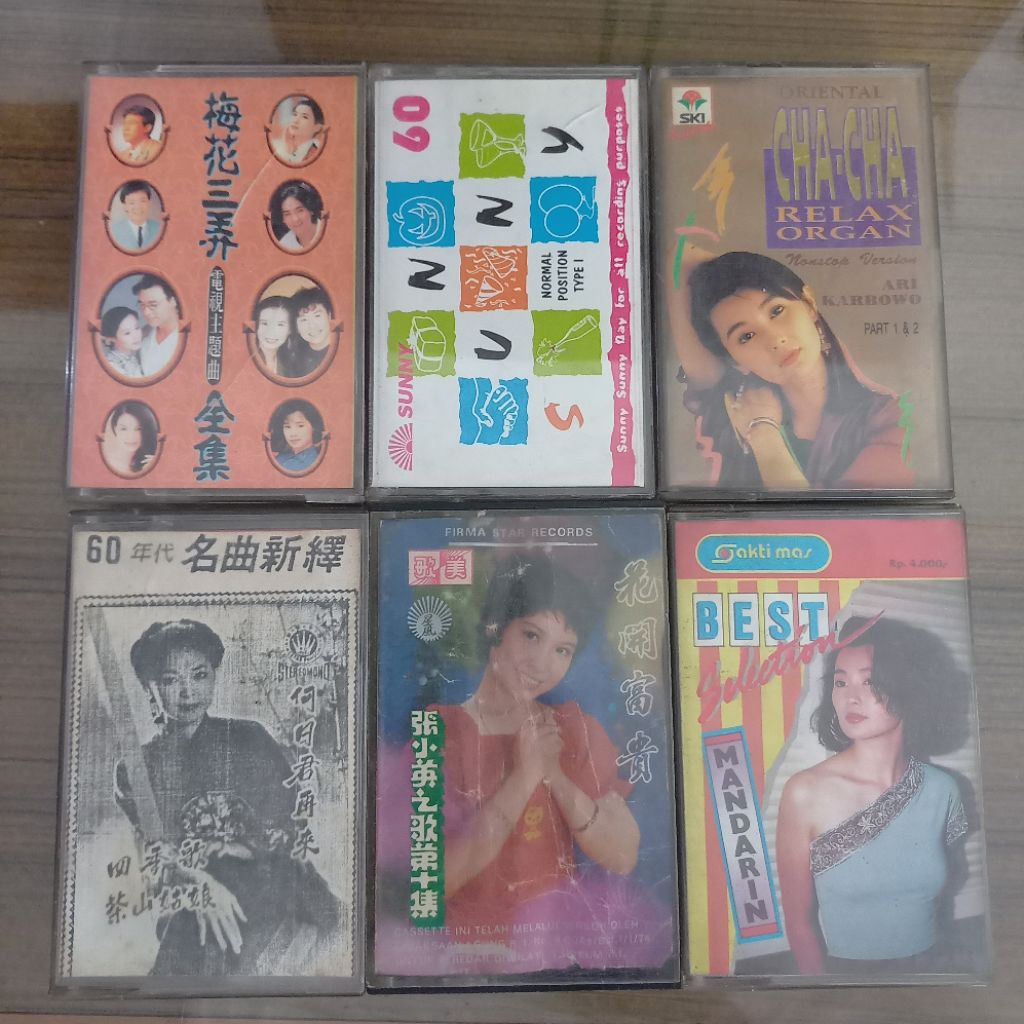 Kaset Pita Koleksi Lagu Mandarin Lawas / Cassette Tape Kumpulan Mandarin Lawas / Lagu Relaxing Organ