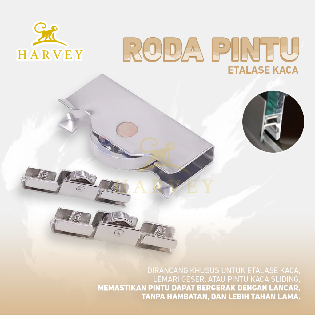 Roda Pintu Etalase Kaca - Sliding Door Roller | Roda Sliding Matex Besar Kecil