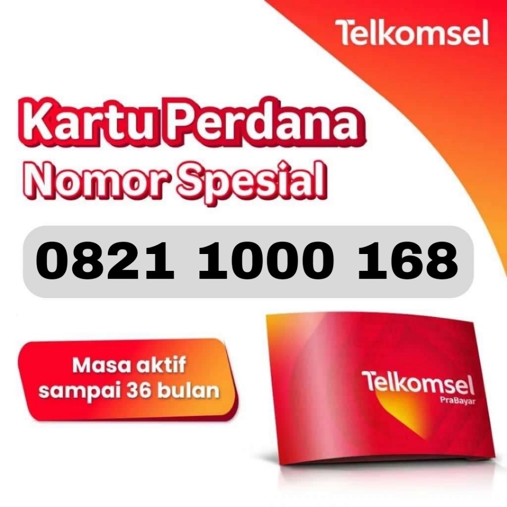 Nomor Cantik 11Digit  Simpati 0821 1000 168