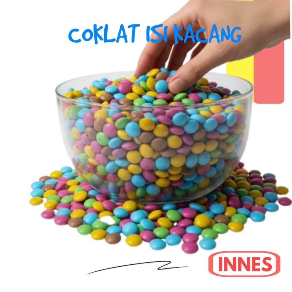 Coklat Kacang Smiling Kiloan / Cokelat Rasa Kacang Toping Kue Es Krim
