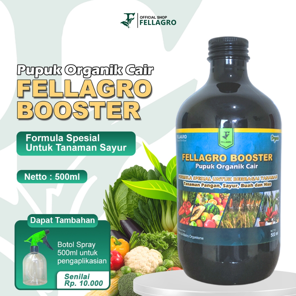 Fellagro Pupuk Organik Cair Fellagro Booster 500ml POC untuk Tanaman Sayur Pupuk Booster Cair