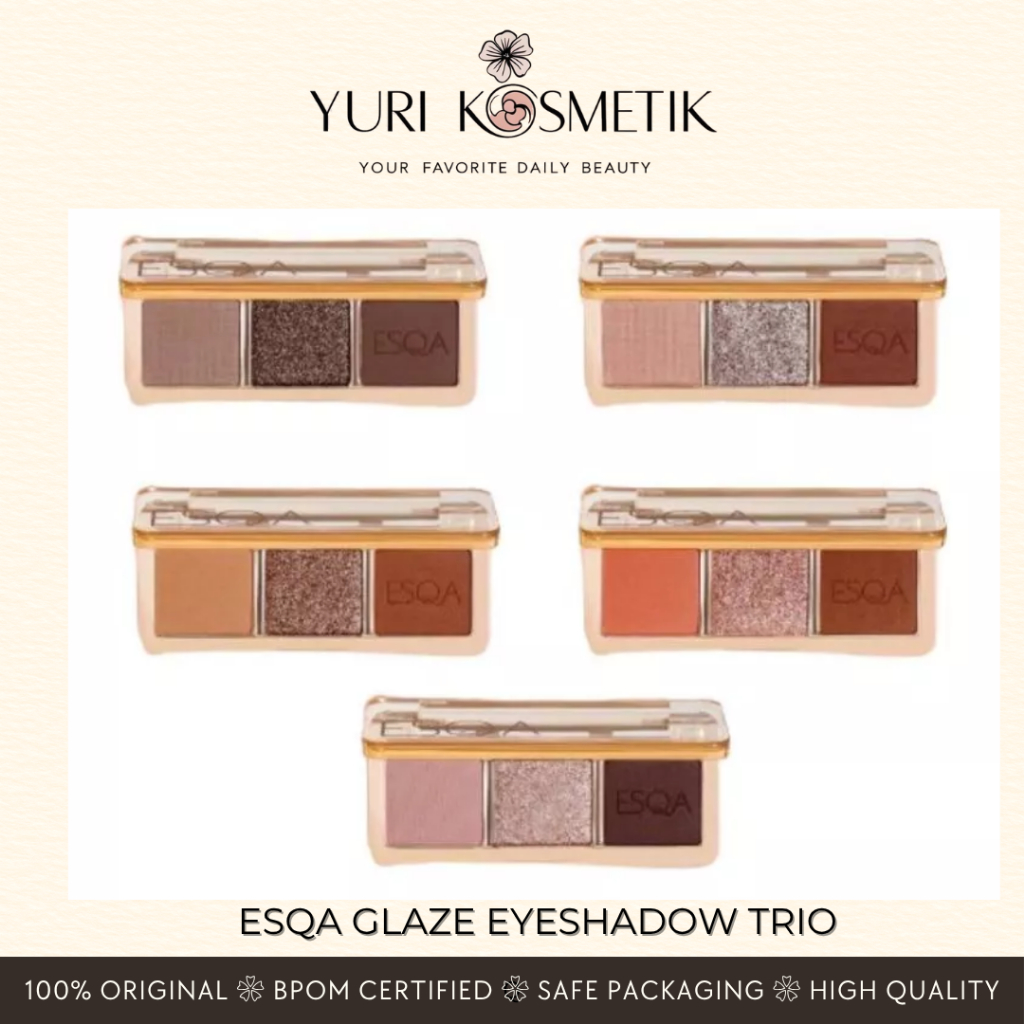 ESQA Glaze Eyeshadow Trio Yuri Kosmetik
