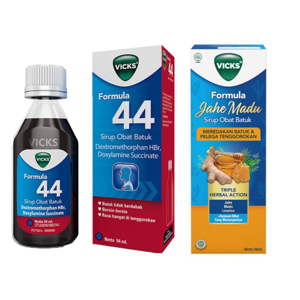 VICKS Formula 44 Sirup Obh jahe madu