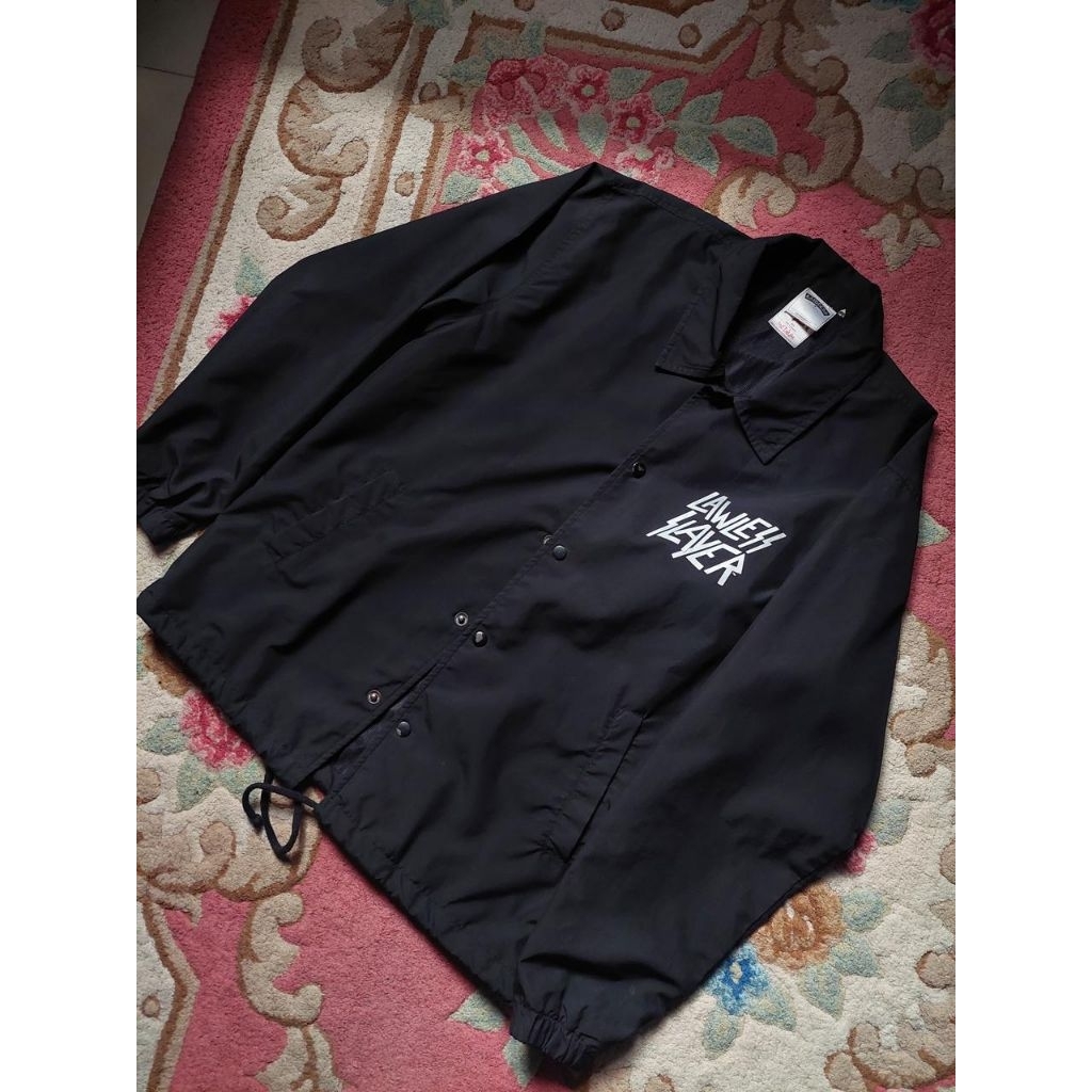 Lawless Jakarta x Slayer - Pentagram Logo Windbreaker