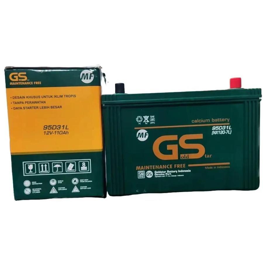 Aki Mobil KERING GS MF NX120-7L 95D31L 12V 110Ah AKI KERING PAJERO FORTUNER DIESEL HILUX BERGARANSI