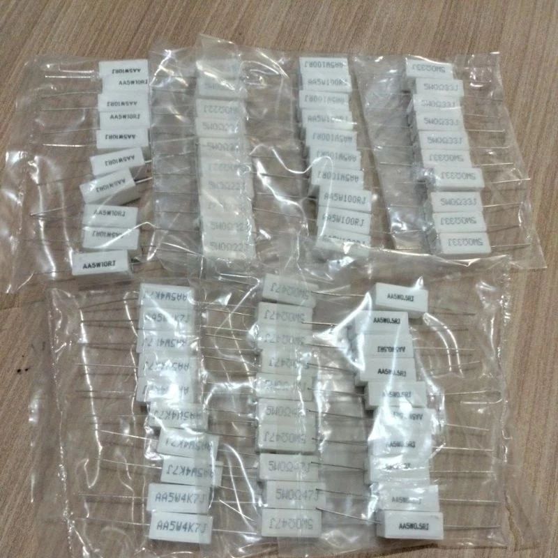 RESISTOR KAPUR 5 WATT Resistor 5watt 5W R KAPUR 0.22 0.33 0.47 0.5 OHM