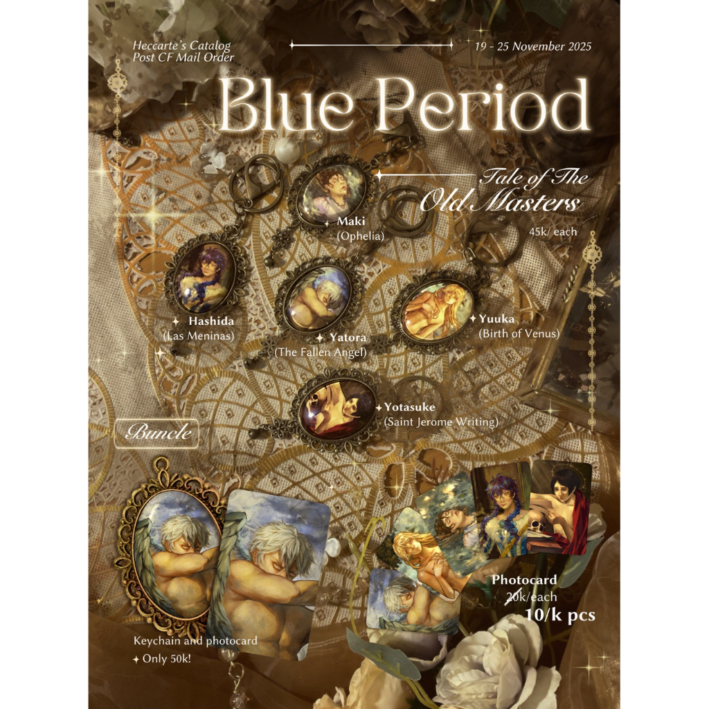 blue period renaissance keychain | yaguchi yatora, ayukawa ryuji, kuwana maki