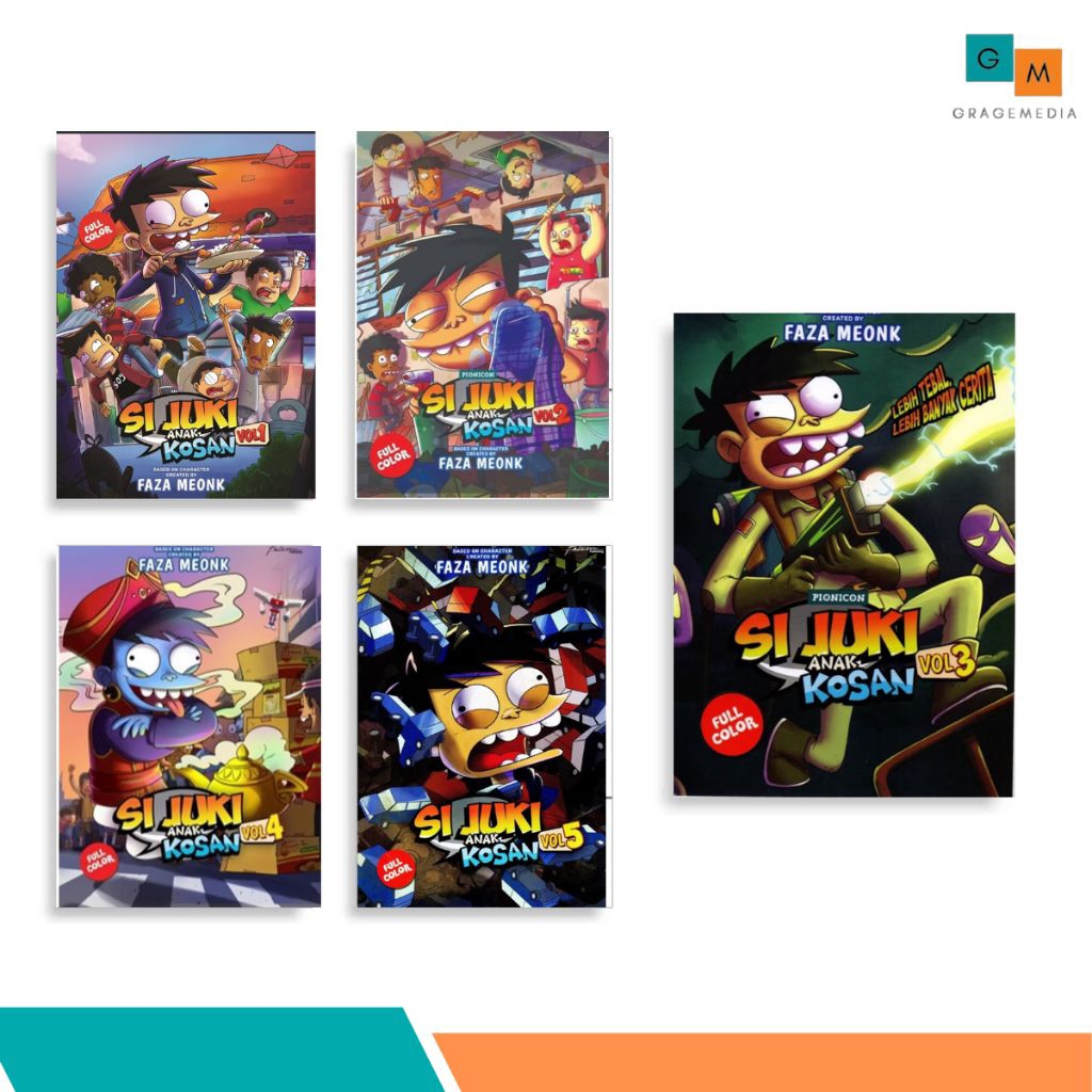 Si Juki Anak Kosan Volume 1 2 3 4 5/Fazameonk/Penerbit Falcon (Original)