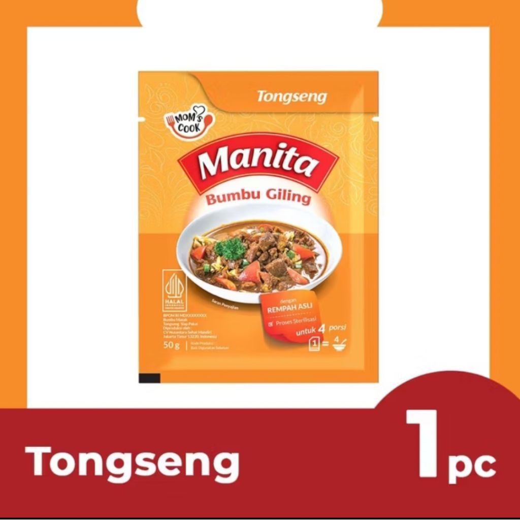 Manita - Bumbu Masak Manita Tongseng /Bumbu instan Tongseng 1pcs