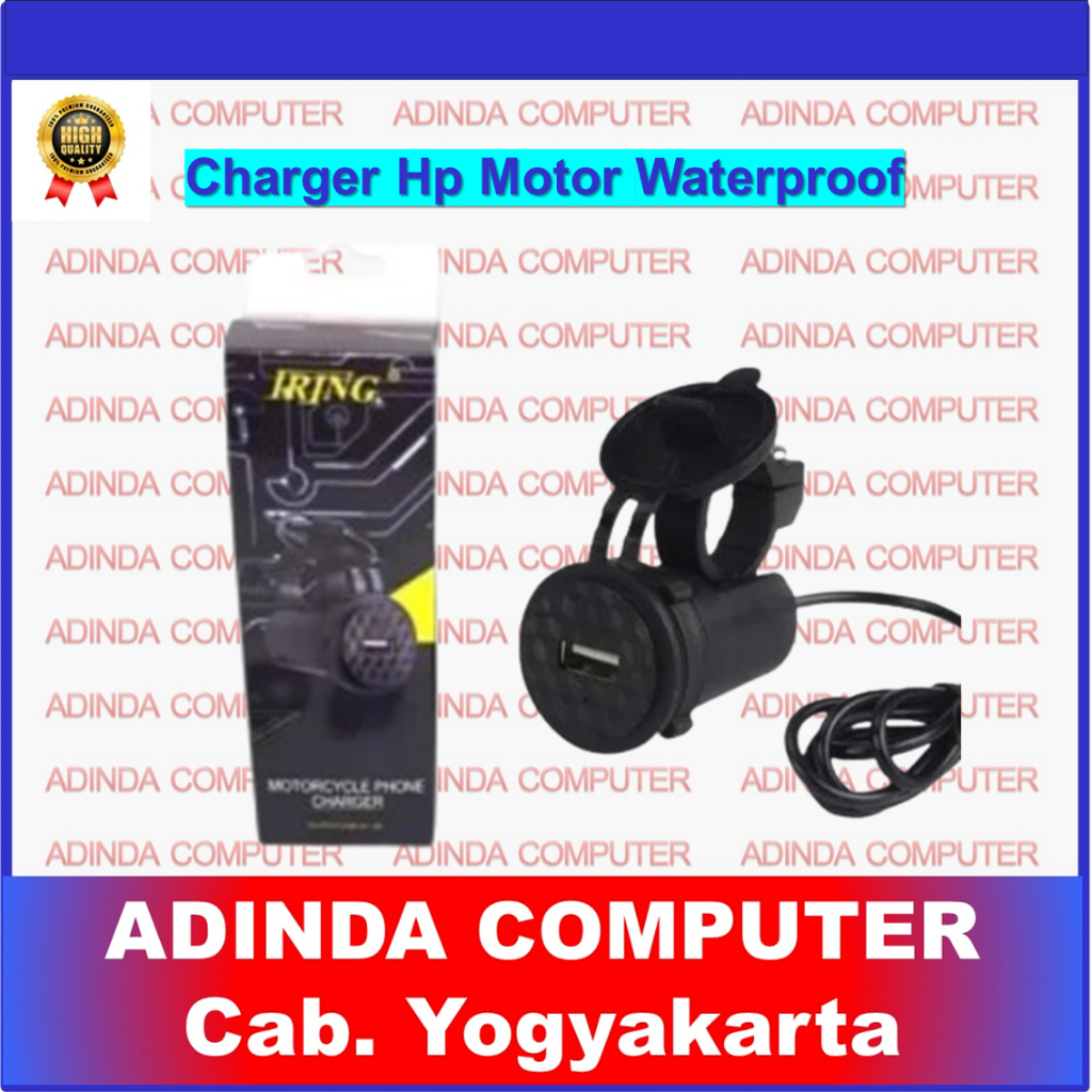 Alat Charger Hp di Motor Usb Waterproof Cas Aki
