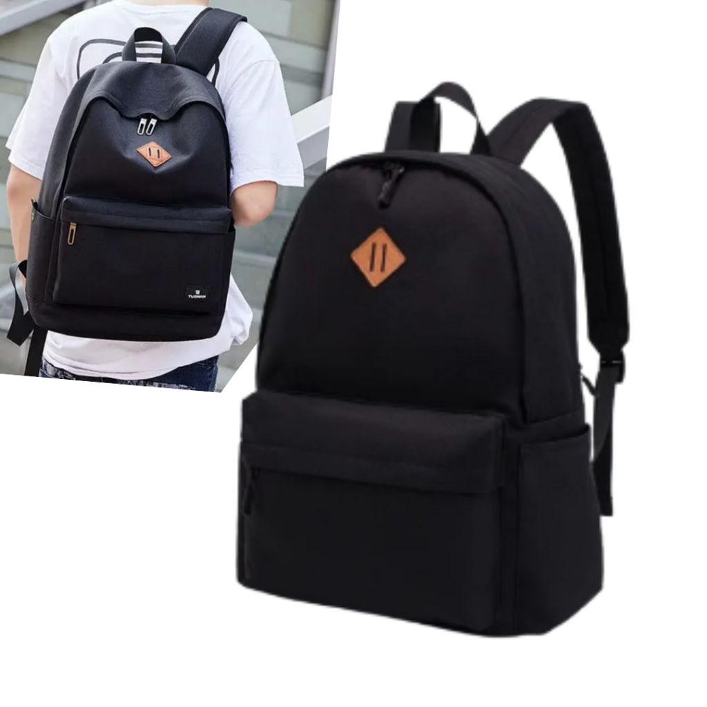 INT Backpack Kuliah Tas Ransel Pria Tas Ransel Laptop Wanita Aesthetic Vintage Style