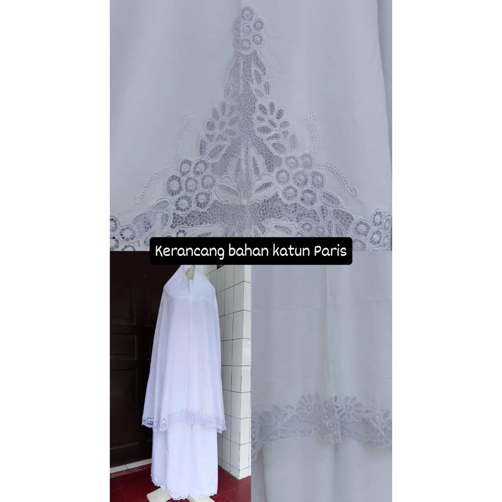 Mukena Kerancang Katun Paris