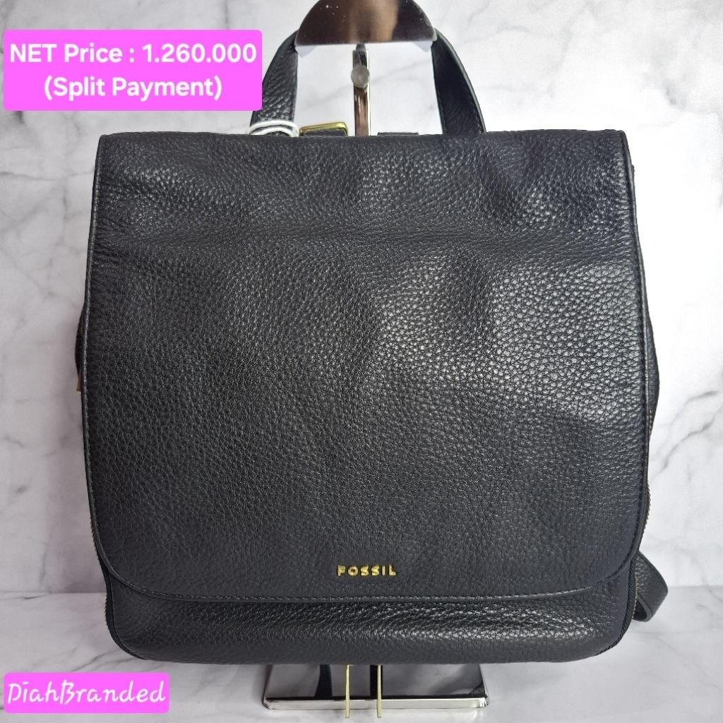 F010 - Preloved Tas Fossil  Ransel Preston(serian tanpa key)