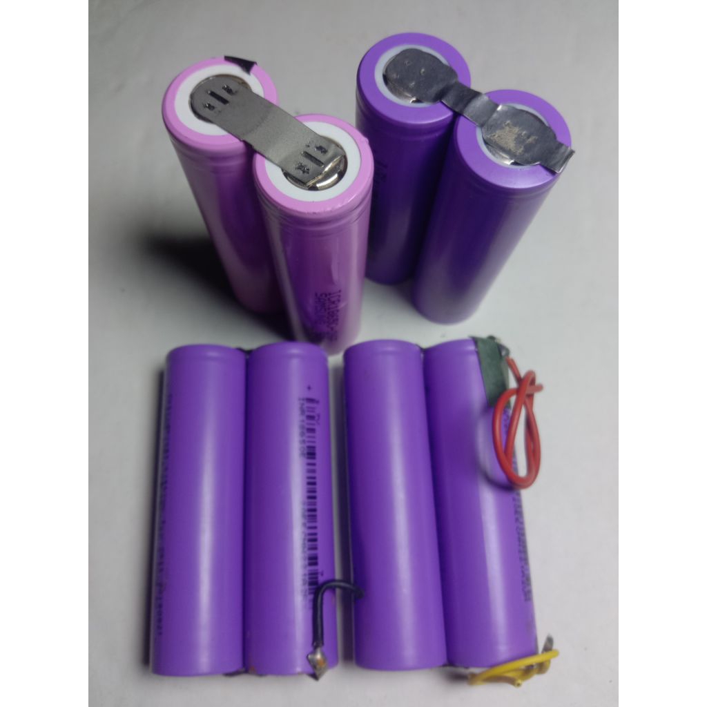 baterai 18650 bekas laptop 3600-3900 mah real kapasitas 2 pcs