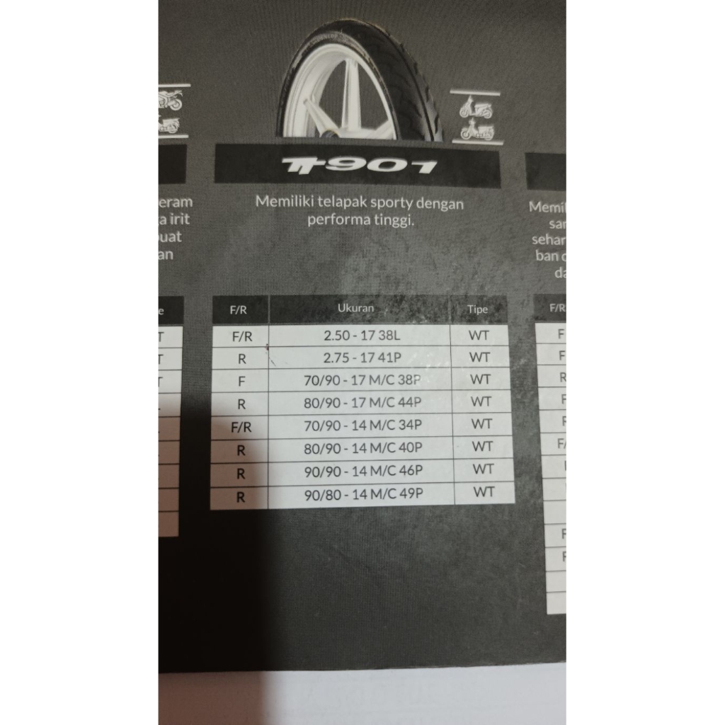 DUNLOP 70/90-14 M/C TT901 WT