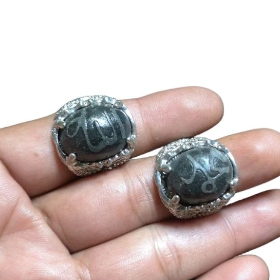 Cincin Batu akik lafadz Allah / Muhammad | CBA-349