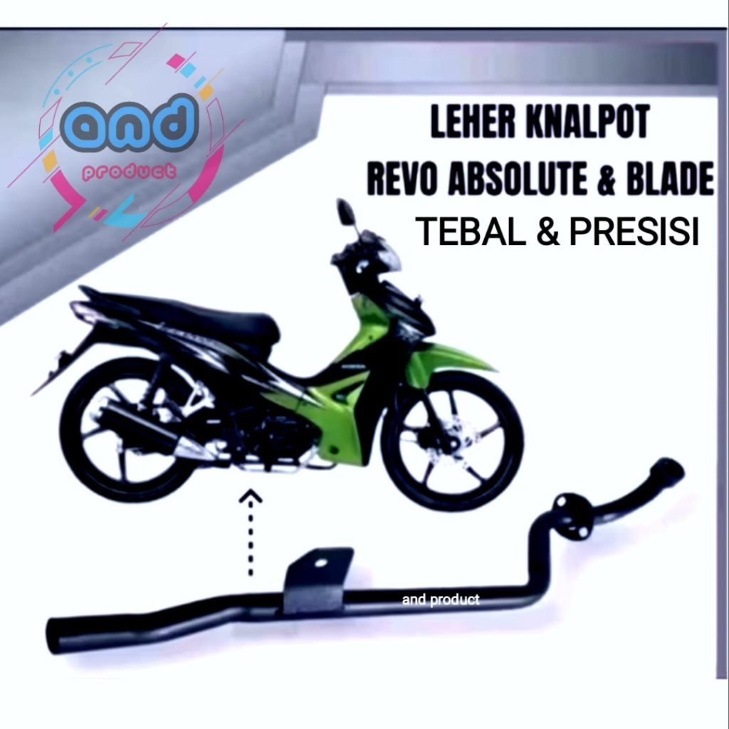 leher/pipa knalpot honda revo absolute/blade 110 standar original