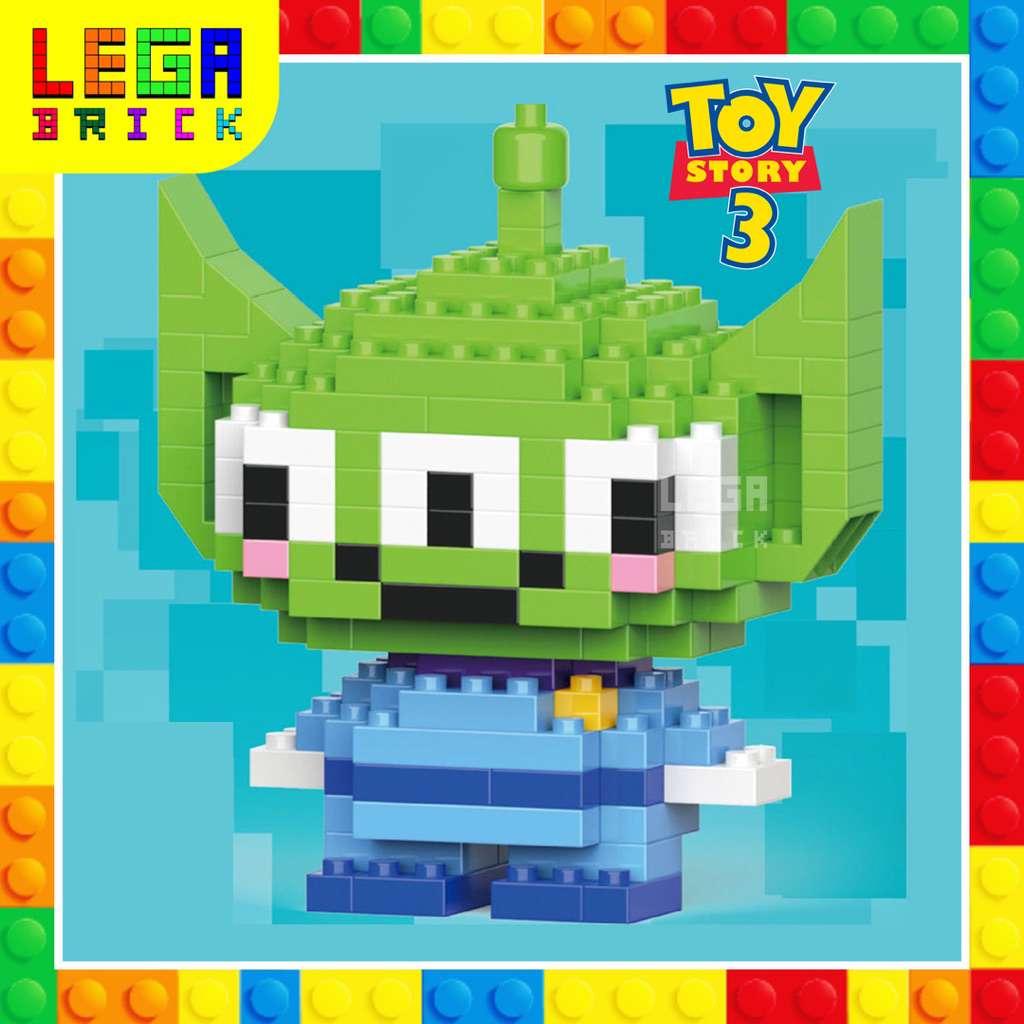 Mini Bricks ALIEN TOY STORY 3D Puzzle - Mainan Merakit DIY Koleksi
