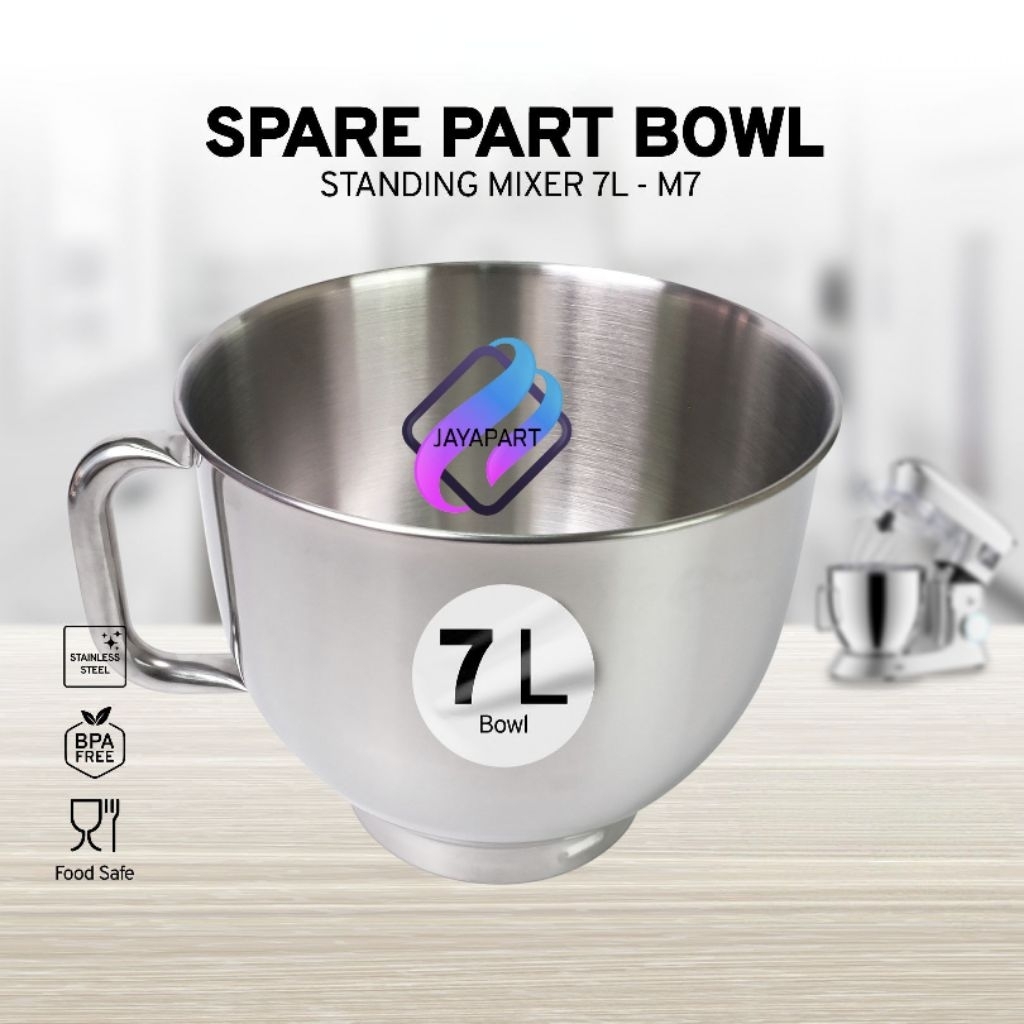 Mangkok Bowl Standing Mixer MX700 Mitochiba Ukuran 7 Liter Original