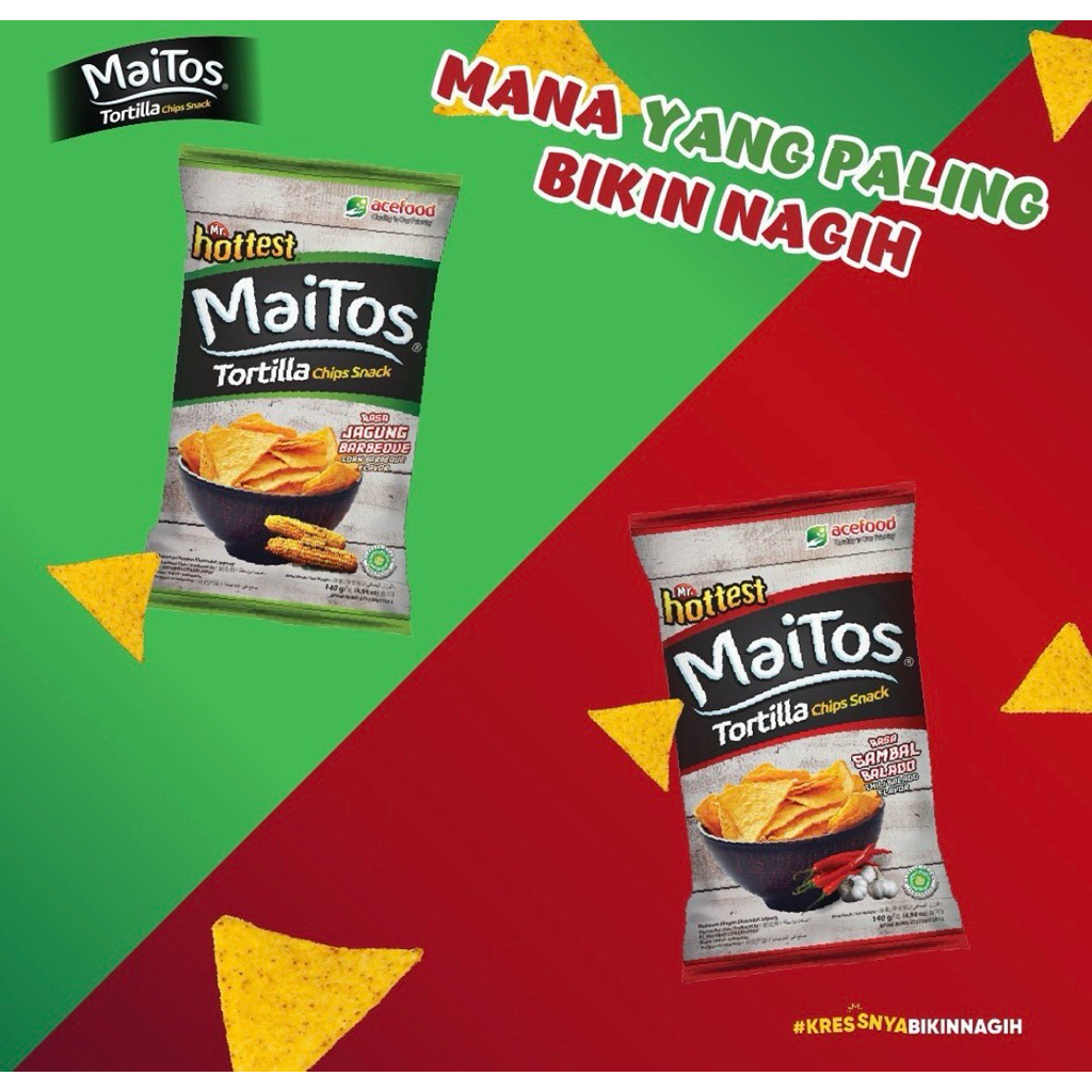 Mr.Hottest Snack Tortilla Chips Maitos 140g