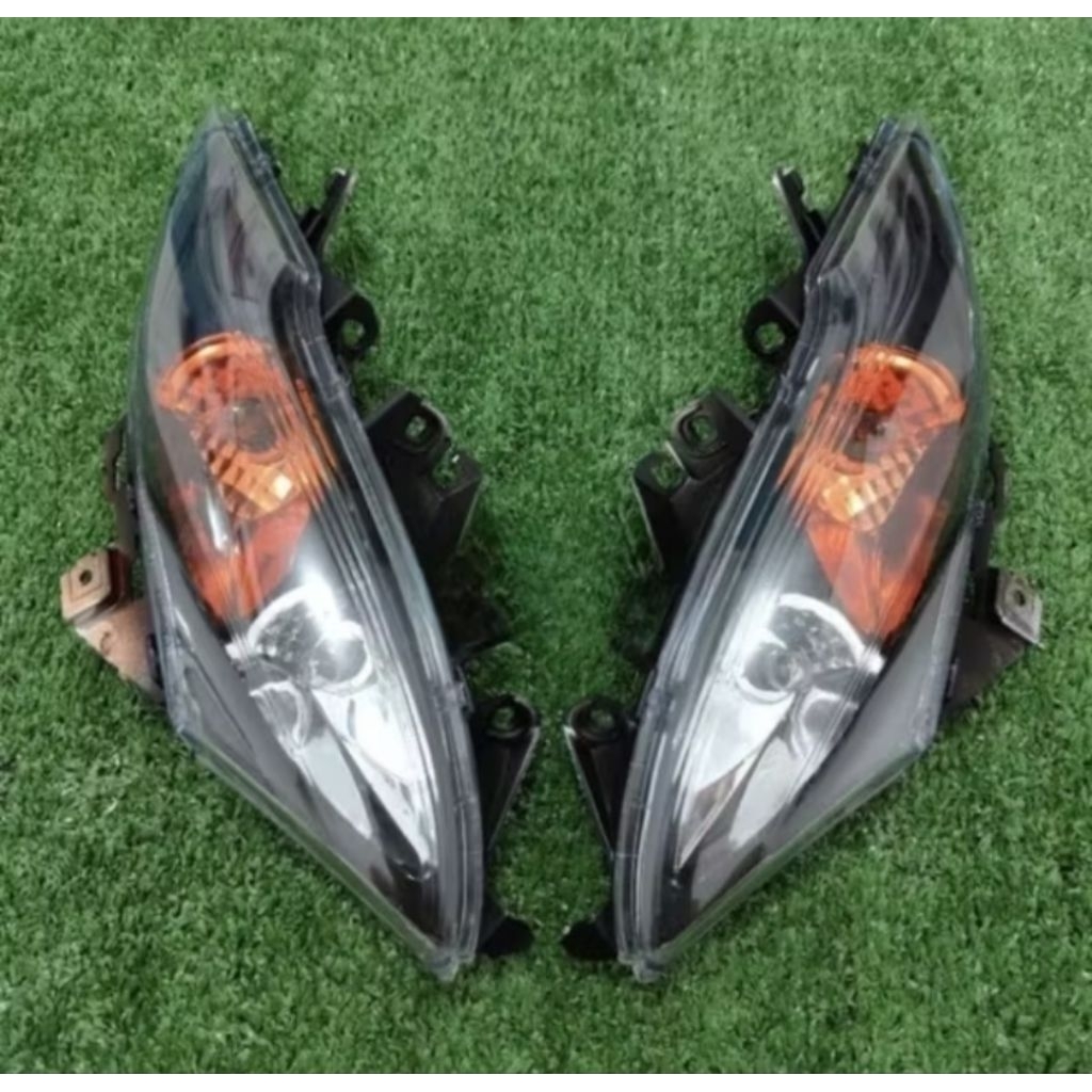Lampu Sen Depan Mio J Mio GT Custom Hitam Oranye Komplit Plus Socket Bohlam