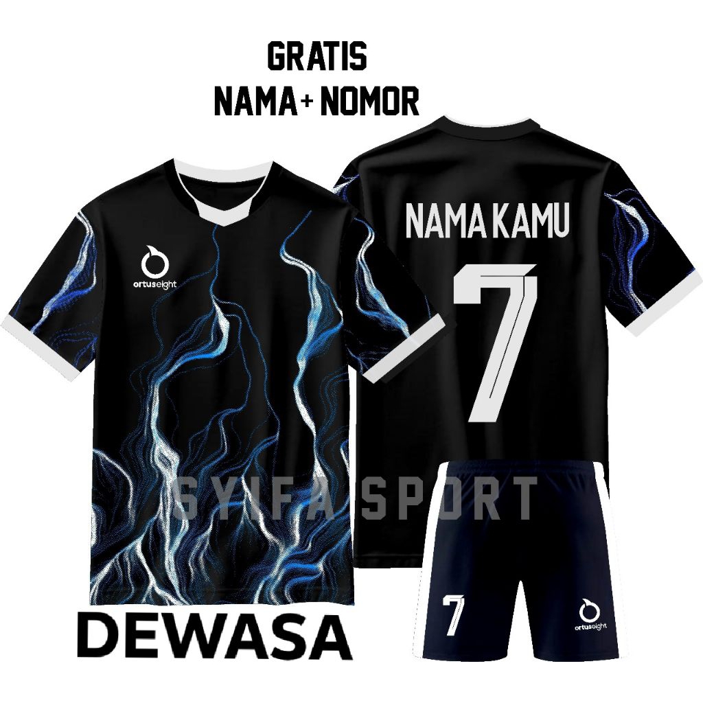 JERSEY BOLA BAJU FUTSAL FREE NAMA NOMOR DEWASA REMAJA PRIA WANITA