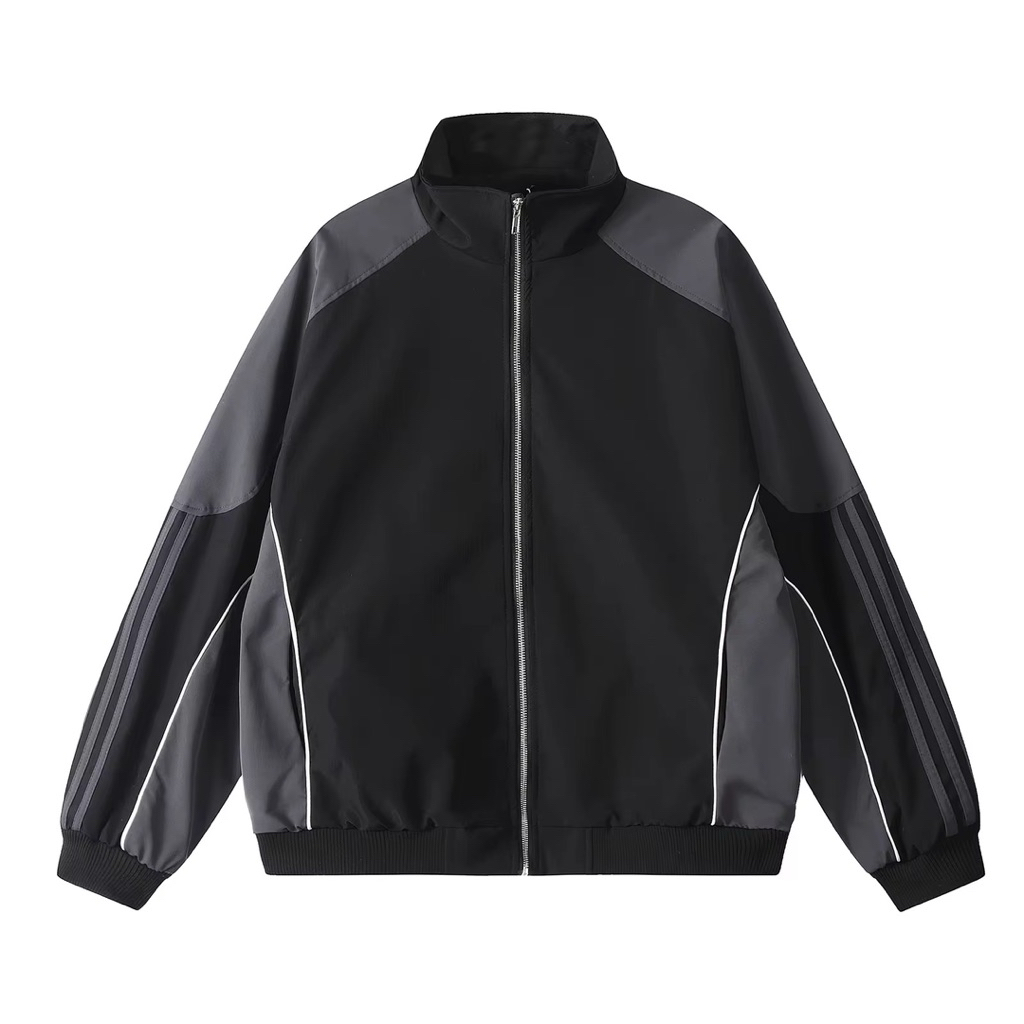 Jaket Tracktop Pria/Wanita Unisex-Sporty Trendy Casual |Full Zipper | Bahan Adem&Ringan