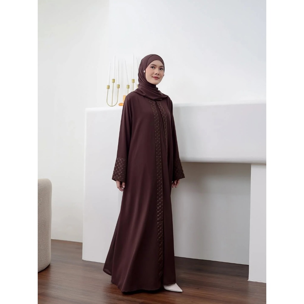 Melisa Abaya Gamis Syari Premium – Long Dress Muslimah Elegan | Abaya Simple Modern Lengan Panjang