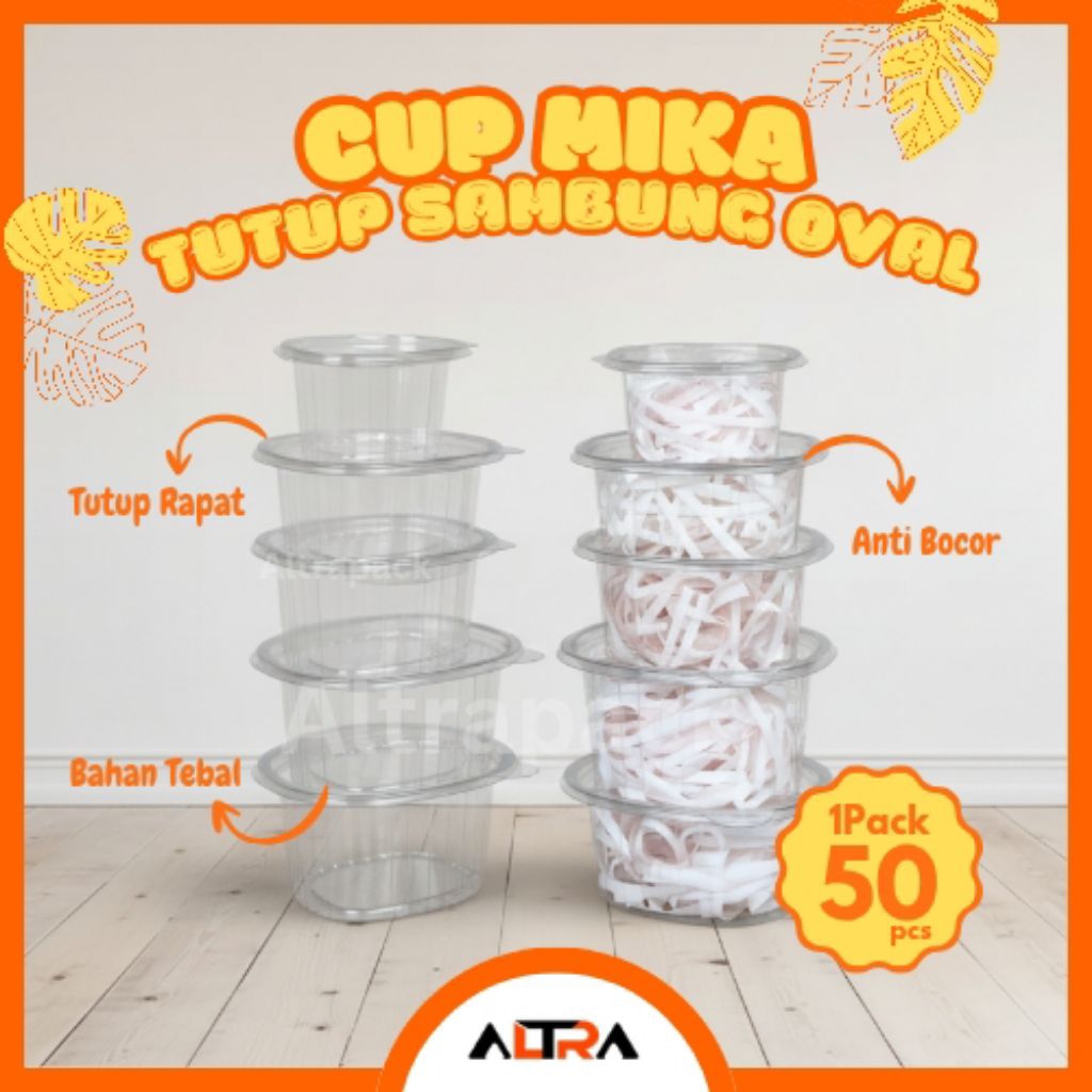 Cup Puding Tutup Sambung | Cup Sambal | Mika Puding