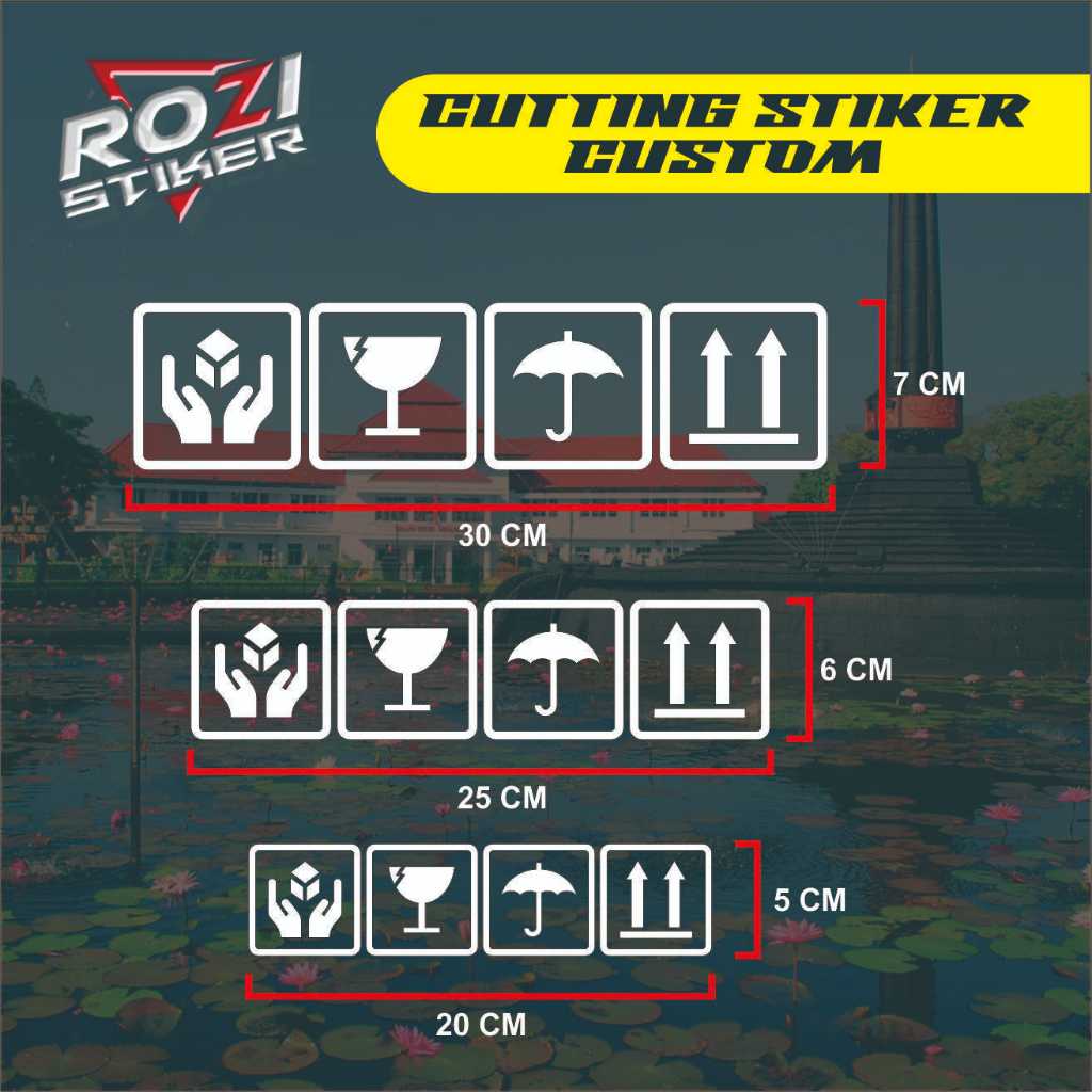 CUTTING STIKER FRAGILE / RENTAN / MUDAH PECAH