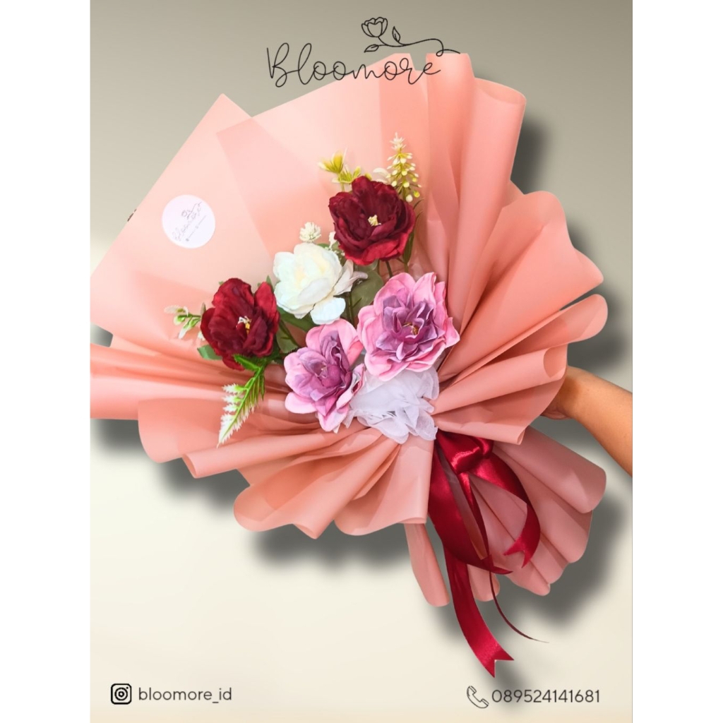 Bouquet Bunga Artificial Buket Murah Buket Malang Kado Hadiah Wisuda Anniversary Ulang Tahun | Bloom