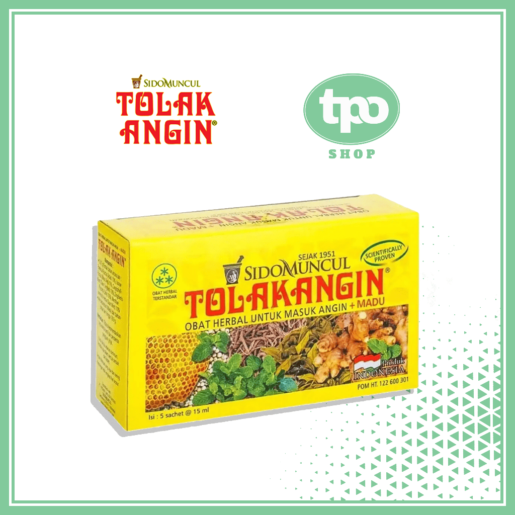 Tolak Angin Cair Plus Madu 5 Box Grosir Hemat (1Box isi 12 Sachet @15ml)