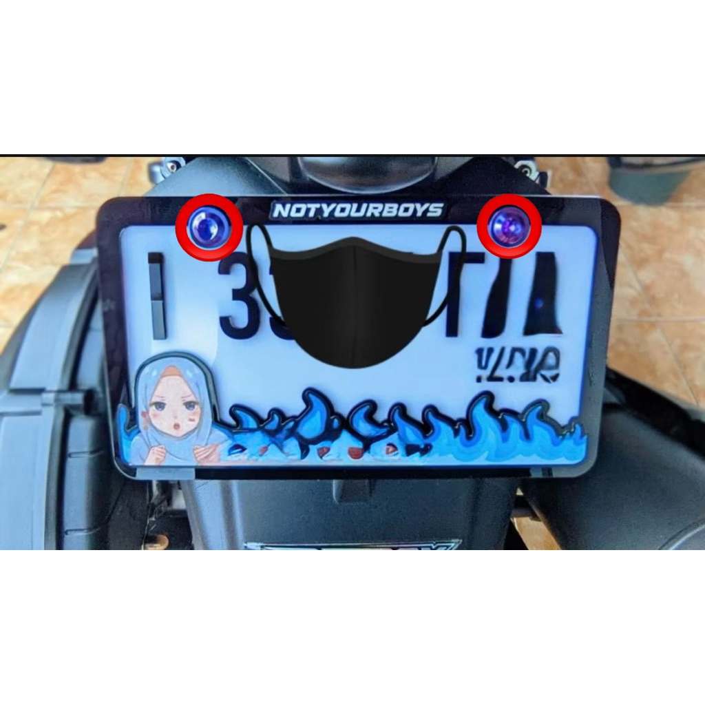 (2PC) Baut Titanium untuk Plat Nomor yg sudah Custom Bingkai (Drat10) Ori Titanium Vietnam