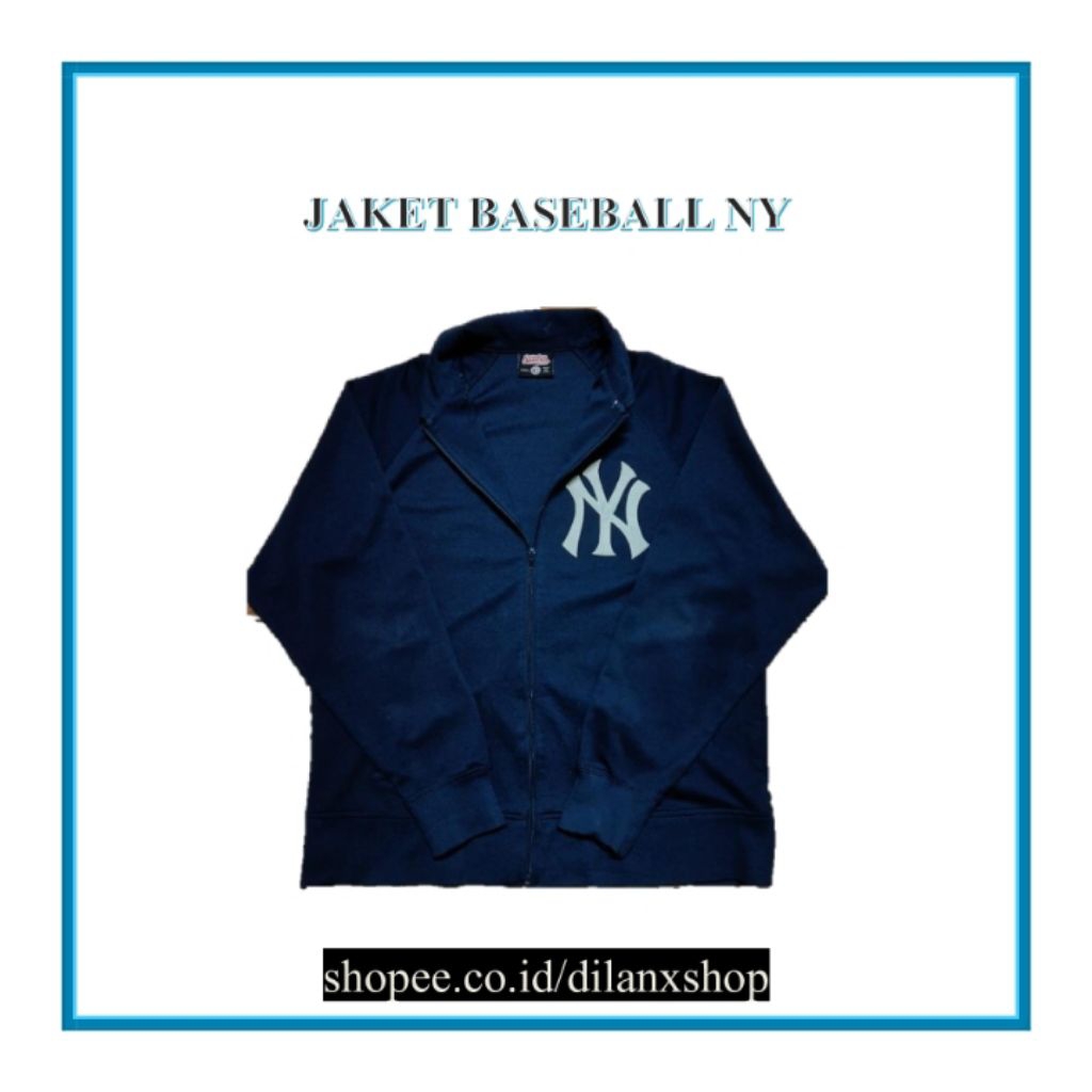 Tracktop NY Yankees Navy - Jaket Baseball Sport Casual