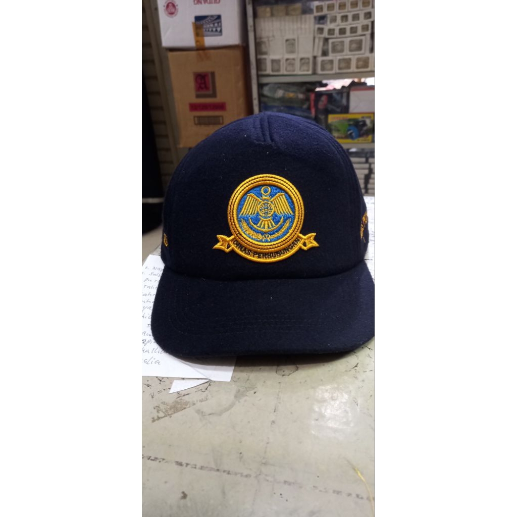 topi  DISHUB  topi  Dinas perhubungan bahan laken