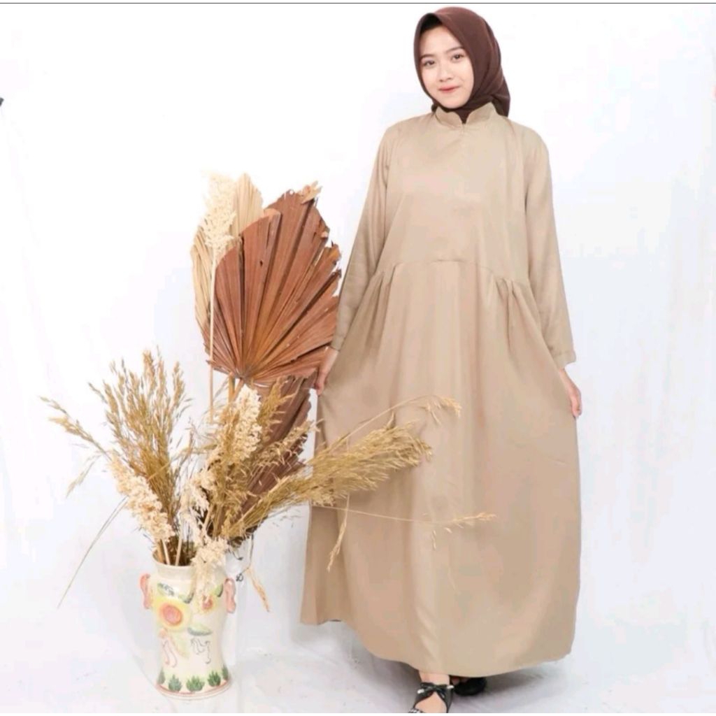Gamis Polos Rayon Twill Premium