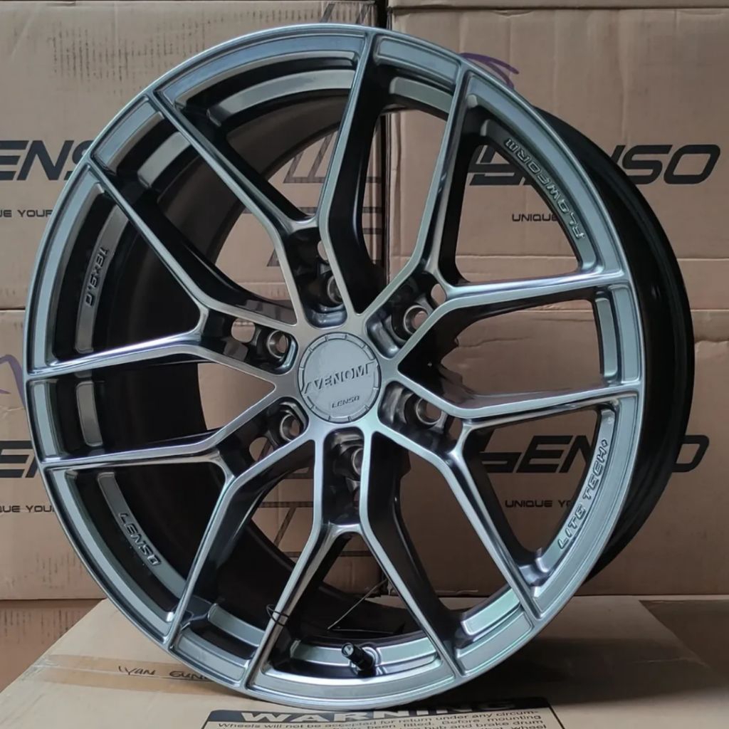 velg r18 venom vt3 original lenso Thailand lebar 9 ET 15 velg mobil ring 18 pajero Hilux velg racing