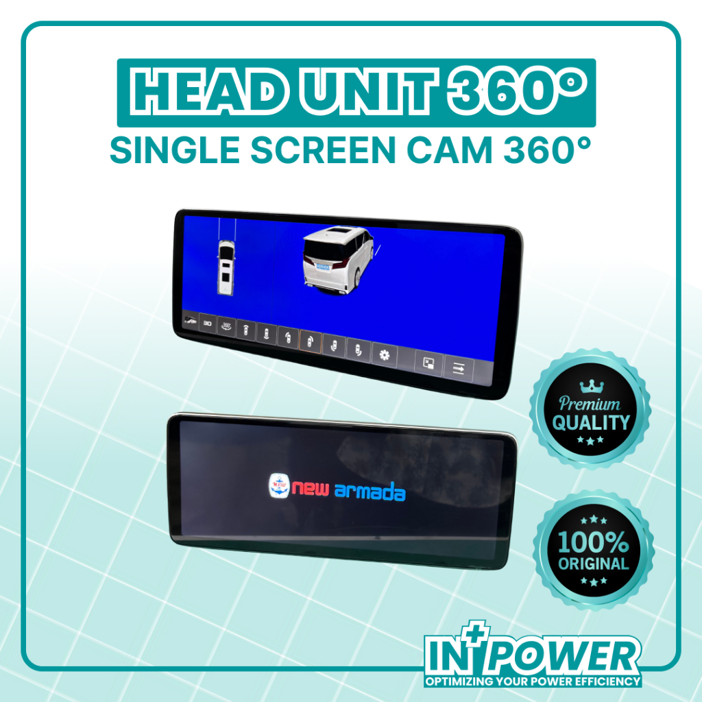 Head Unit 360° Single Screen – Full Touchscreen + Kamera 360° – Smart Car Display